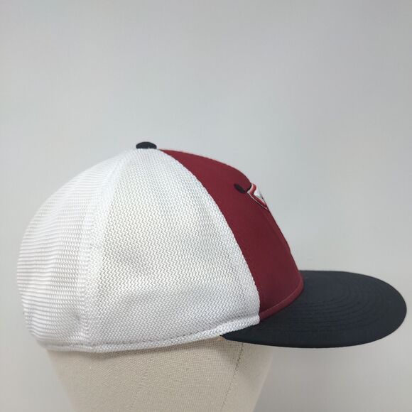 Troy Fitted Mesh Back Hat Red Embroidered Logo The Game Pro Poly Blend - Picture 3 of 12